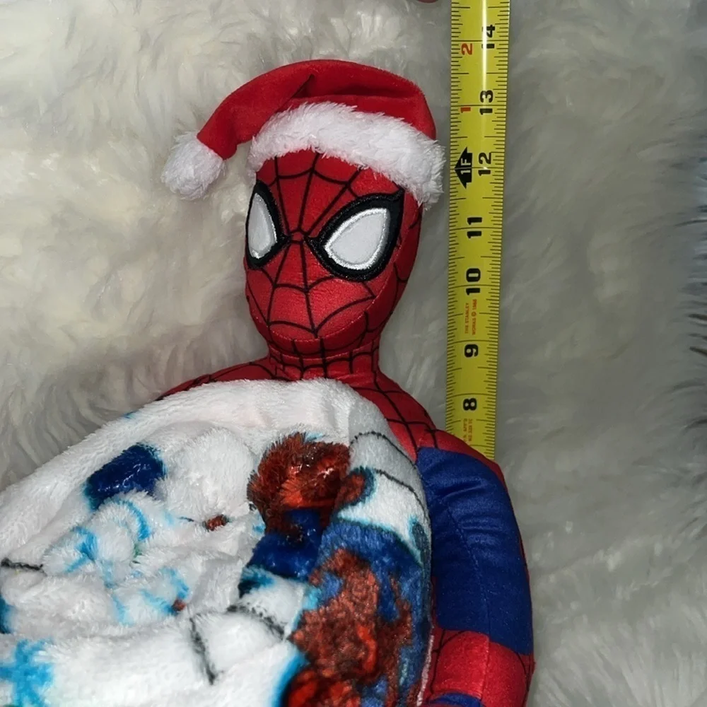 🆕Marvel Spiderman Buddy and Throw Blanket Plush Doll 50”x60” Holiday